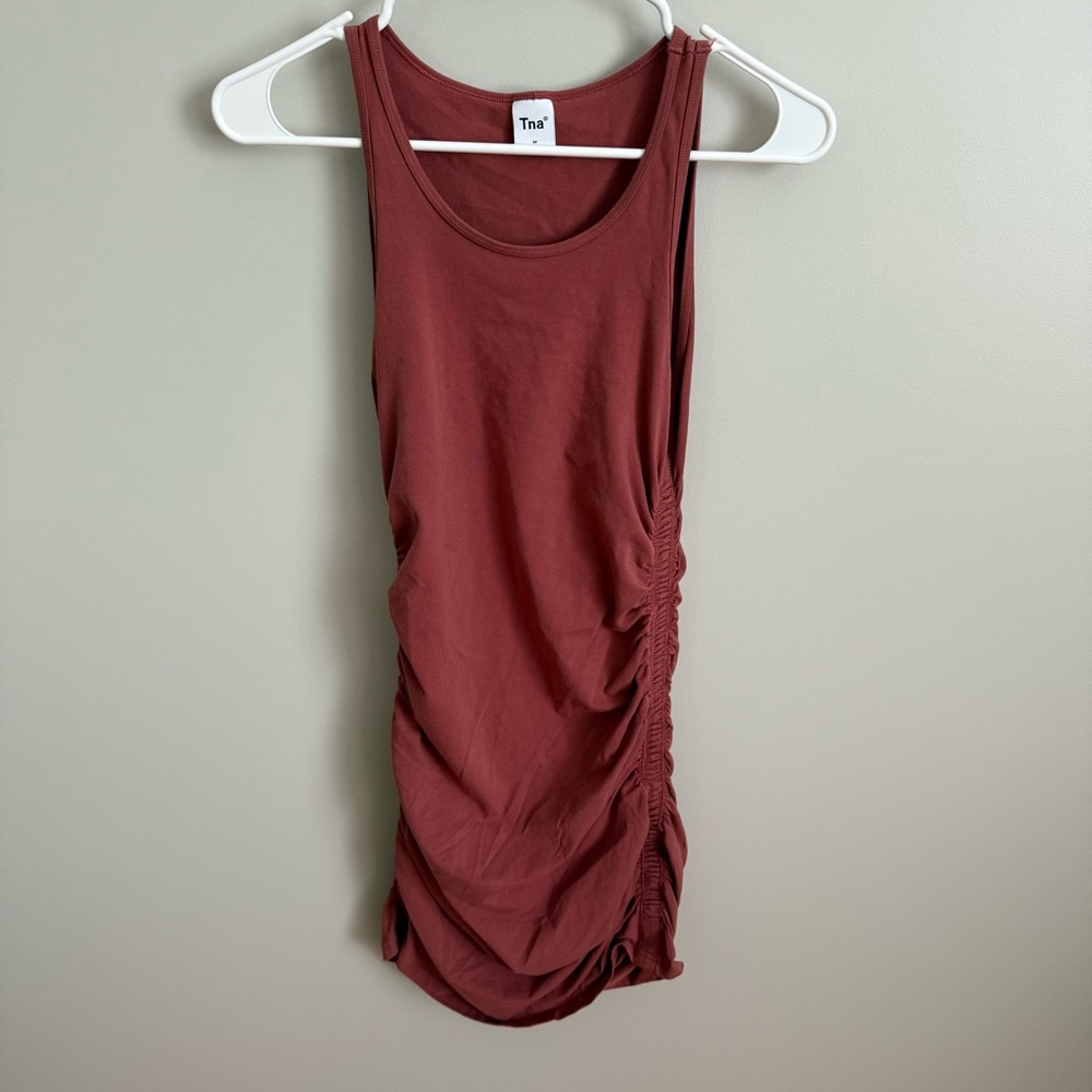 Aritzia TNA Chill Malibu Dress Mauve Medium VGUC